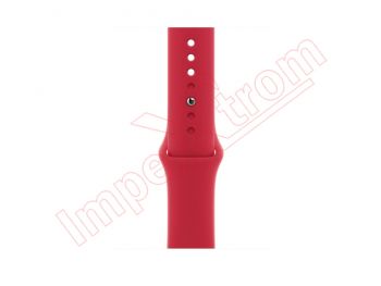 Correa de silicona roja para reloj inteligente Apple Watch Series 7/8 de 41mm